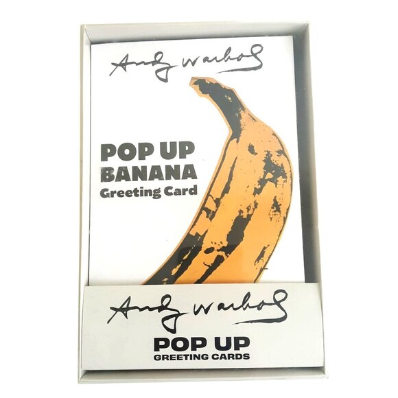 Andy Warhol Pop Up Cards 8/ 4 Designs Banana Soup Can Flowers Brillo 2 Each